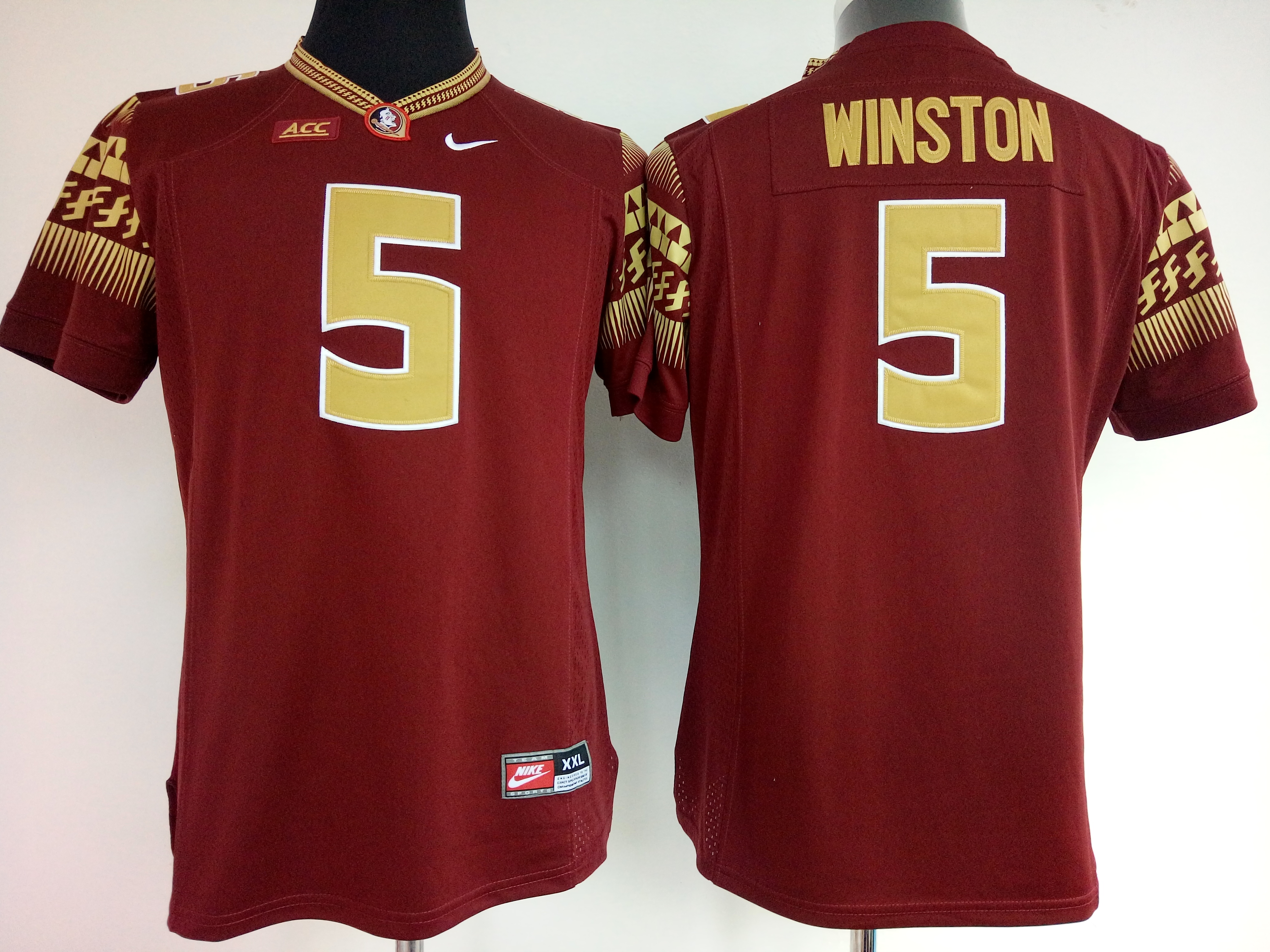 NCAA Womens Florida State Seminoles Red #5 Winston jerseys